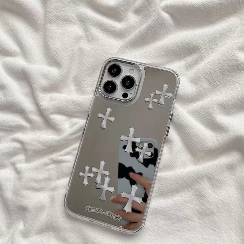 Chrome Hearts Crosses Mirror Case