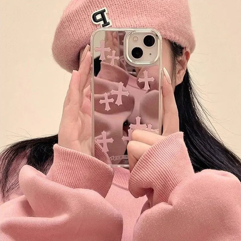 Chrome Hearts Crosses Mirror Case