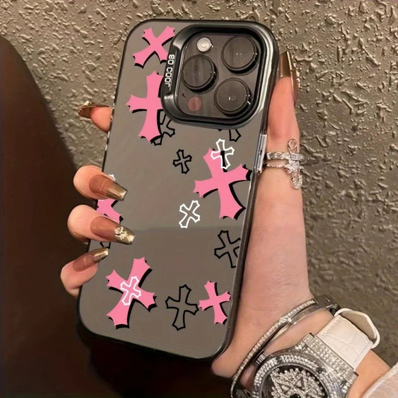 Chrome Hearts Pink Crosses Case