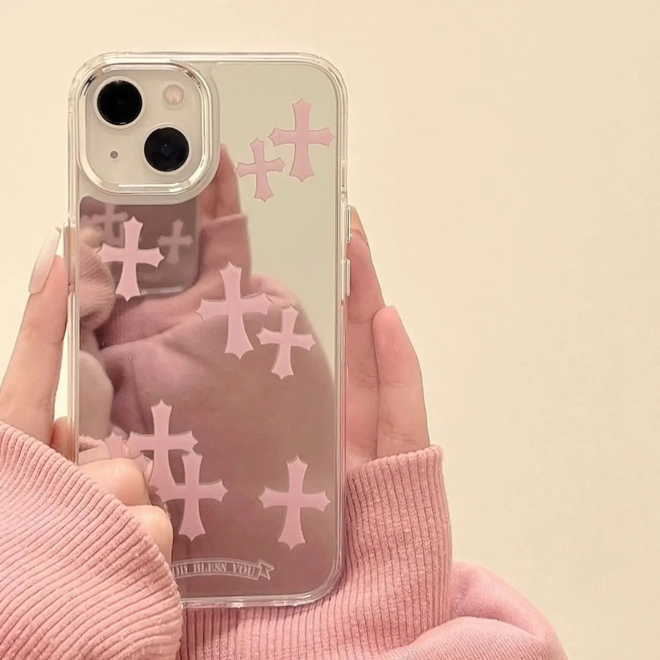 Chrome Hearts Crosses Mirror Case