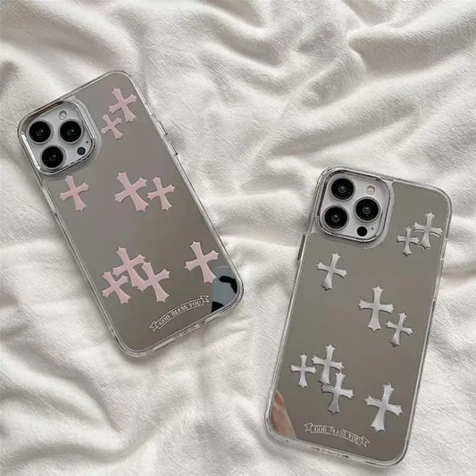 Chrome Hearts Crosses Mirror Case