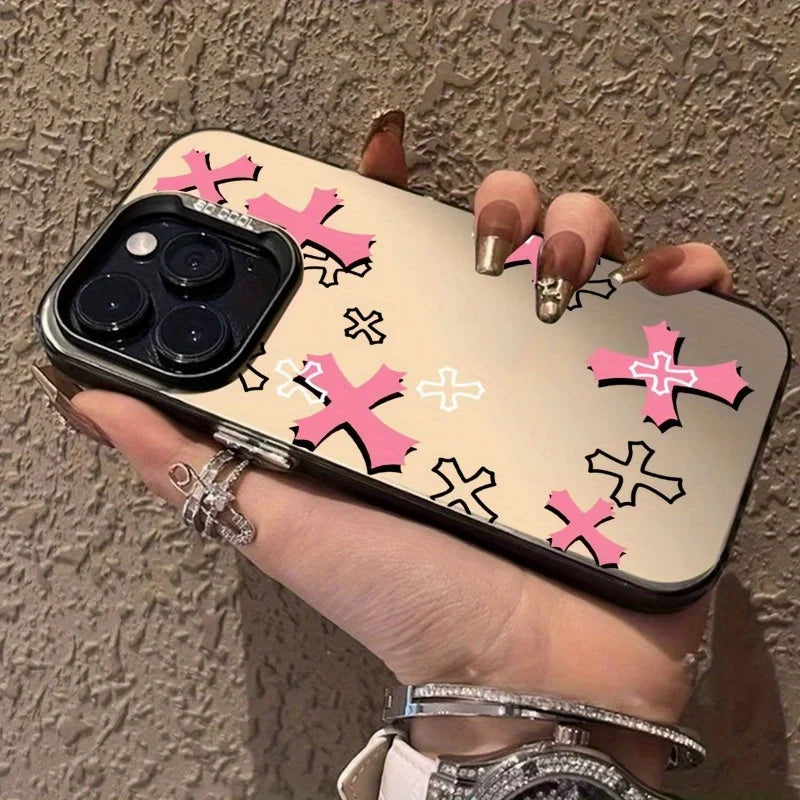 Chrome Hearts Pink Crosses Case