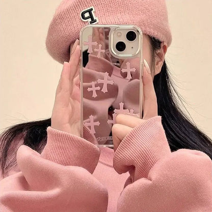 Chrome Hearts Crosses Mirror Case