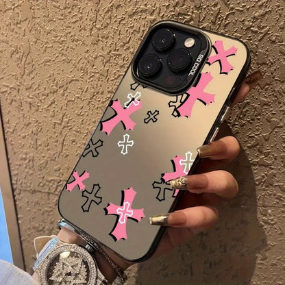 Chrome Hearts Pink Crosses Case