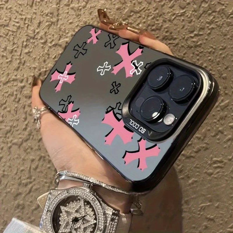 Chrome Hearts Pink Crosses Case