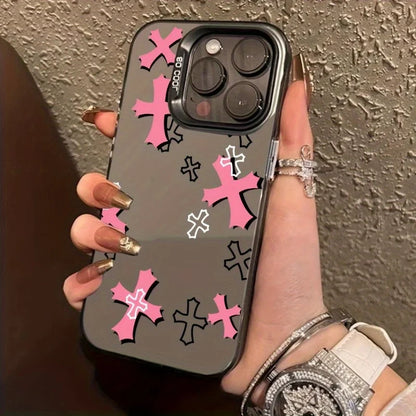 Chrome Hearts Pink Crosses Case